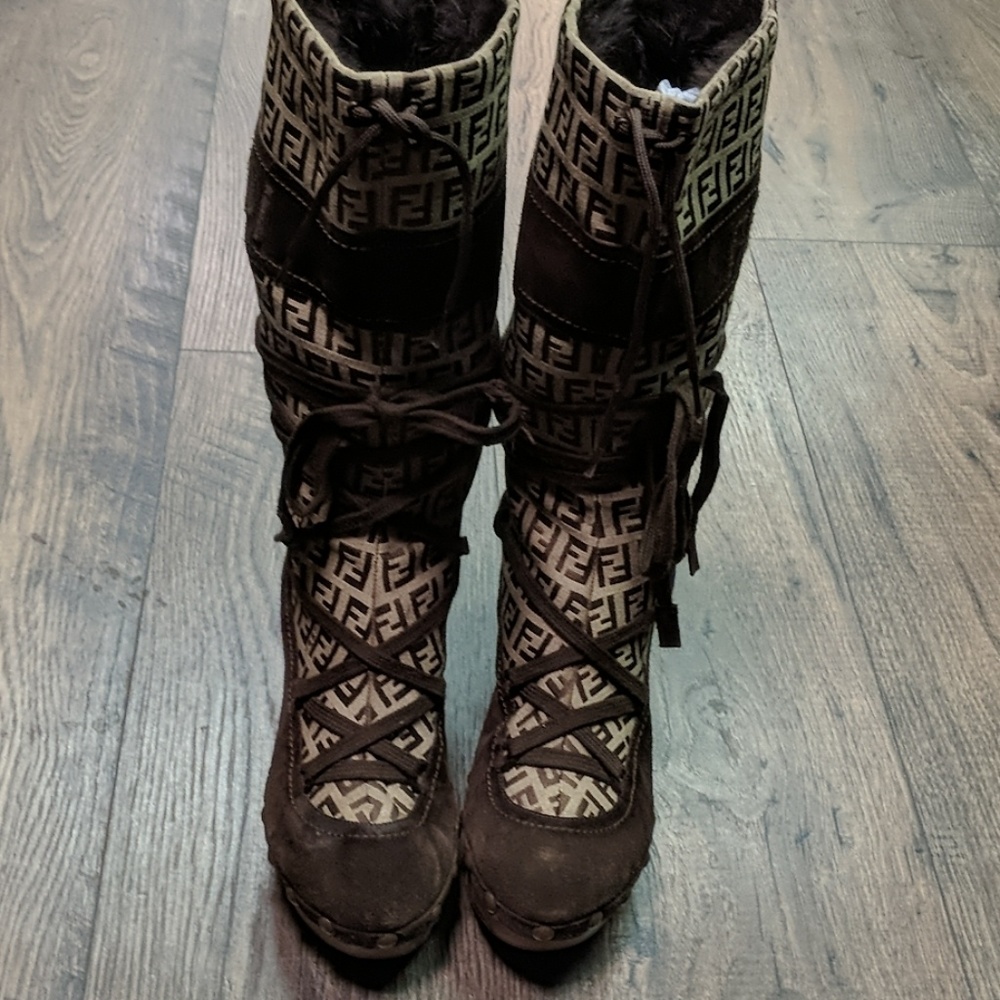 Fendi Zucca Boots